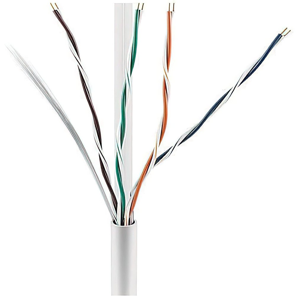 ADI PRO 0E-CAT6PWHP CAT6+ Plenum Cable, White Jacket; 23 AWG Solid Bare Annealed Copper; 1000 feet Reel in Box; Unshielded; UTP; 25 pounds Max Pulling Force; Tested to 550 MHz