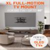 ECHOGEAR XL Full Motion TV Wall Mount - Universal Bracket for Big TVs Up to 90" - Smooth Articualtion Plus Easy 3 Step Install with Pre-Assembled TV Interface - Ideal for OLED & QLED TVs view 2