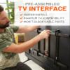 ECHOGEAR XL Full Motion TV Wall Mount - Universal Bracket for Big TVs Up to 90" - Smooth Articualtion Plus Easy 3 Step Install with Pre-Assembled TV Interface - Ideal for OLED & QLED TVs view 4