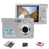 Acuvar 18MP Megapixel Digital Camera Kit with 2.7" LCD Screen, Rechargeable Battery, 32GB SD Card, Card Holder, Card Reader, HD Photo & Video for Indoor, Outdoor Photography for Adults, Kids (Silver) view 1