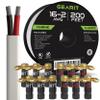 200ft 16 AWG CL3 Marine Wire & 12 Rt Angle Banana view 1