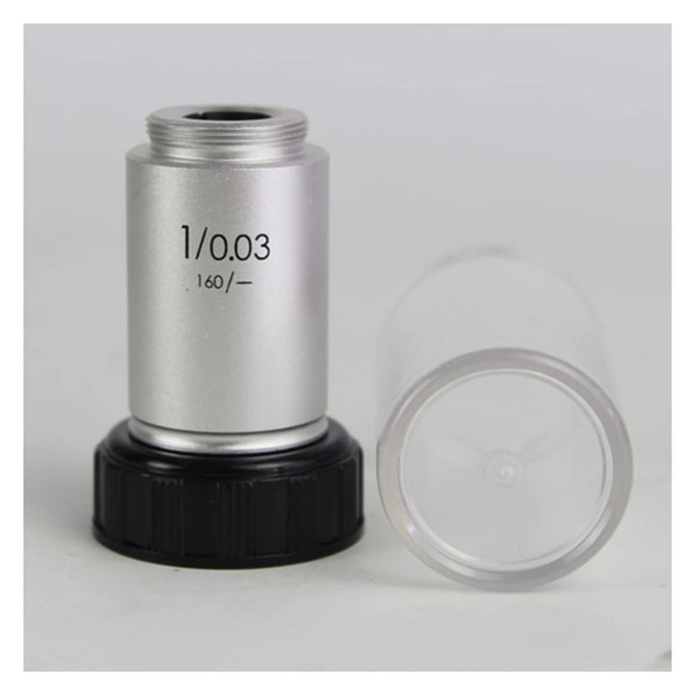 Microscope Accessories Kit 1PC 195 1X/2X Infinity Achromatic Objective Lens for 23.2mm Biological Microscope Microscope Slides (Color : 1X)