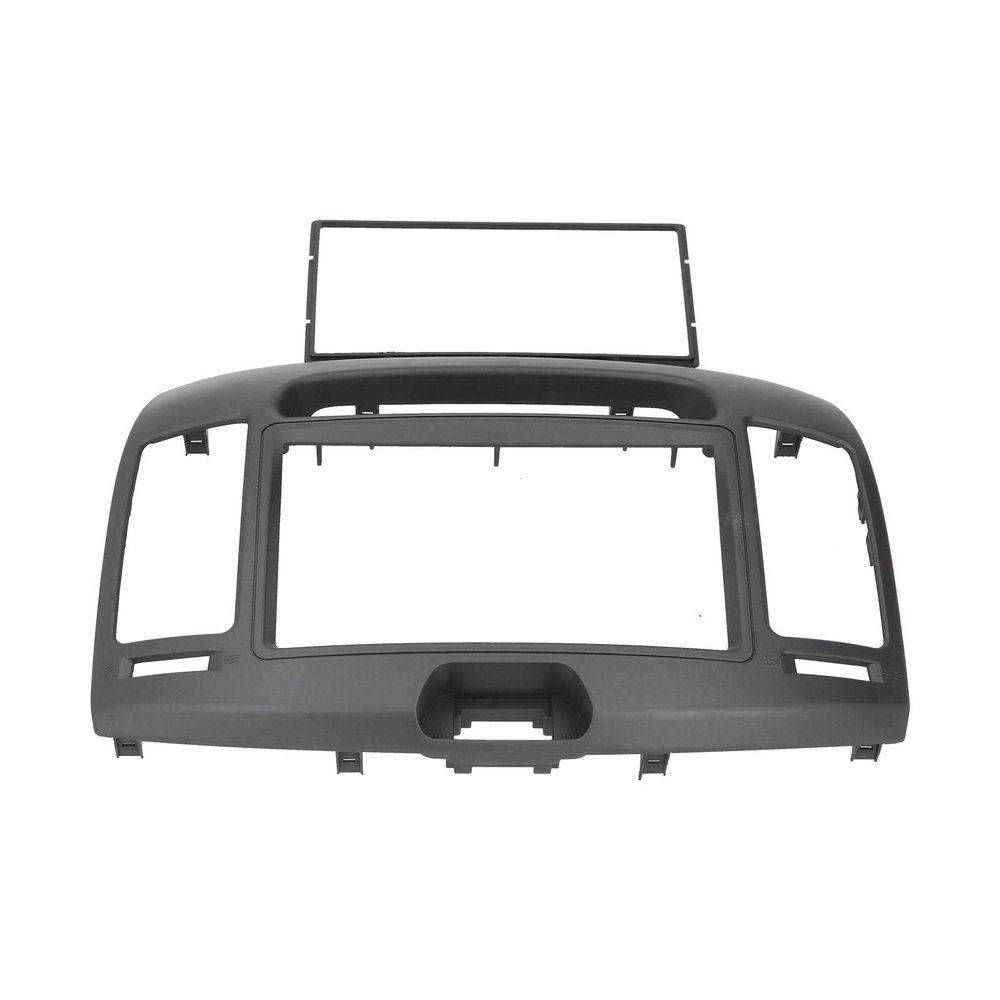 Navigation Frame, DVD Panel Frame Stereo Fascia Trim Fashionable Car Interior Decoration Exquisite Look 2Din Gray for Hyundai Elantra 2006-2011 LHD