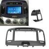 Navigation Frame, DVD Panel Frame Stereo Fascia Trim Fashionable Car Interior Decoration Exquisite Look 2Din Gray for Hyundai Elantra 2006-2011 LHD view 2