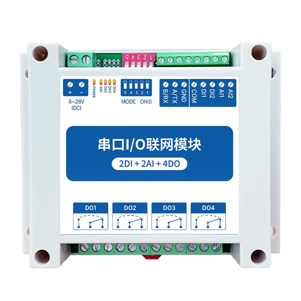 4 Switch Output 2DI+2AI+4DO RS485 ModBus RTU I/O Network Modules with Serial Port MA01-AACX2240 IOT Stability Watchdog for PLC