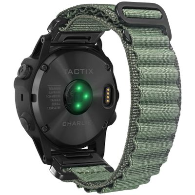 Compatible With Garmin, Rugged Woven Nylon Sport Band with G-hook Watch Band For fnix/Forerunner/Vivoactive/Approach/MARQ/quatix/D2 Series Tough Replacement Band For Men