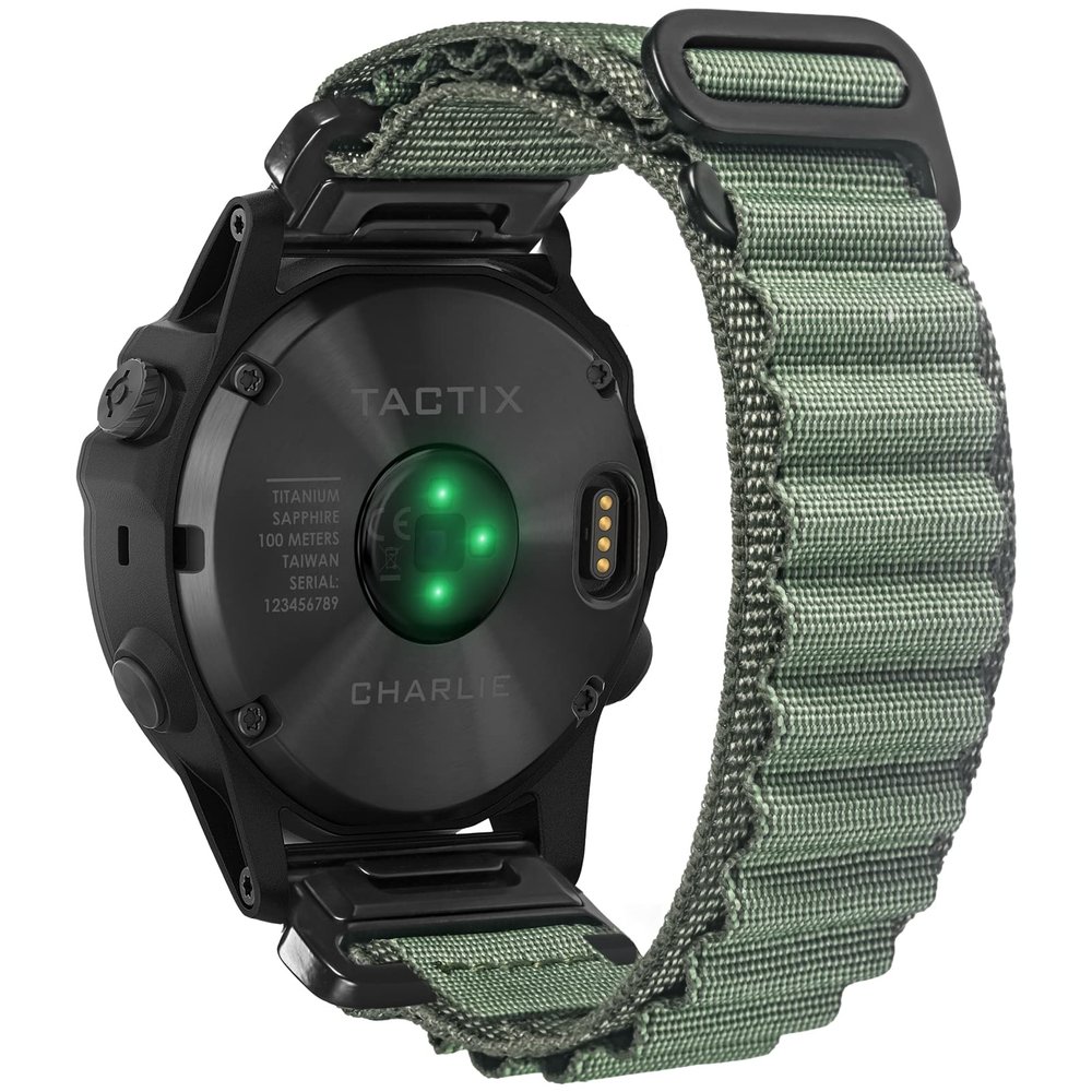 Compatible With Garmin, Rugged Woven Nylon Sport Band with G-hook Watch Band For fnix/Forerunner/Vivoactive/Approach/MARQ/quatix/D2 Series Tough Replacement Band For Men