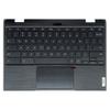 LTPRPTS Replacement Laptop Upper Case Palmrest Keyboard with Webcam Touchpad Assembly Part for Lenovo Chromebook 300e 2nd Gen 81MB (FF26) 5CB0T79500 5CB1D01489 SN21B82736 Black view 1