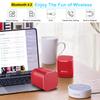 AURTEC Dual Bluetooth Speakers Upgraded, Powerful Volume Distortion-Free Wireless Speaker with Strong Bass, Bluetooth 4.2 Compatible with iPhone/Echo/Android, Portable Red Speaker for Party/Camping view 3
