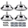 5Inch Billiard Table Feet, 4 PCS Pool Table Leg Levelers Adjustable Furniture Levelling Feet, Metal Table Leg Levelers Heavy Duty Leveling Feets, Leveling Risers for Football Table, view 1