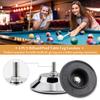 5Inch Billiard Table Feet, 4 PCS Pool Table Leg Levelers Adjustable Furniture Levelling Feet, Metal Table Leg Levelers Heavy Duty Leveling Feets, Leveling Risers for Football Table, view 3