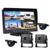 10.1in Wired Backup Camera System, 4 Channel 1080P Camera, Support Split/Quard Screen, IR Night Vision, Avoid Blind Spot, IP68 Waterproof view 1