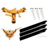 MICROHELI CNC Triple Carbon Plastic Blades Conversion set (GOLD) - OMP Hobby M2 EVO / MK2 view 1