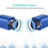 AURTEC Portable Bluetooth Speaker Upgraded, Dual Wireless Speakers with True Wireless Stereo Technology,Strong Bass and Powerful Volume, Bluetooth 4.2 for iPhone, Echo, Android and More, Blue view 4