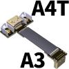 ADT-Link Shielded HD-to-HD V2.0 Built-in Extension Cable A Type 2K/144hz 4K/60Hz Computer Wire Standard Flat Ribbon Cable (50cm, A3-A4T(Male-Female)) view 2
