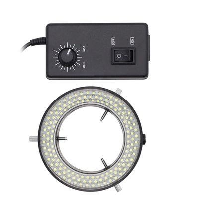 144 LED Microscope Ring Light, Illuminator Lamp with Adapter for Stereo Microscope Circle Light Microscopio Lens Camera Magnifier