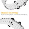 NotoCity for Garmin Fenix 6 Band 22mm Ocean Watch Band for Fenix 7, Fenix 5, Fenix 6 Pro, Fenix 5 Plus, Forerunner 955/945, Approach S60/S62, Epix (White) view 4