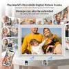 64GB 2K 11inch Digital Photo Frame WiFi6&5G Digital Picture Frame 100% sRGB 1920x1280 FHD IPS Touch Screen,Share Photos & Videos via Frameo App, Extend Storage by SD Card and USB Drive,Clock,Weather view 3