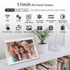 64GB 2K 11inch Digital Photo Frame WiFi6&5G Digital Picture Frame 100% sRGB 1920x1280 FHD IPS Touch Screen,Share Photos & Videos via Frameo App, Extend Storage by SD Card and USB Drive,Clock,Weather view 4
