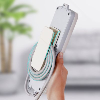 Wall Mounted Power Strip Holder No-Punch Plug-in Board Organizer for Home Kitchen Bathroom