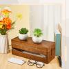 Hoteam 48 Pcs Wooden Cable Management Box Cable Organizer Box Set Power Strip Holder Cord Hider Clip Adhesive Management Ties Cord Sleeves for Desktop Home Office(Brown,Large) view 3