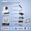 ADKIDO PTZ Camera,20X HDMI PTZ Camera with Optical Zoom Video Camera Support SDI POE with IP Live Streaming, Simultaneous 3G-SDI and USB Output for Conferences, Church, Teaching view 3