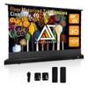 Akia Screens 101 inch Floor Rising Projector Screen Motorized with Remote, ALR Projector Screen Ambient Light Rejecting Movie Screen for Standard Throw Projection Indoor, CineGrey 4D AK-FMT101UH2-C4D view 1