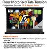Akia Screens 101 inch Floor Rising Projector Screen Motorized with Remote, ALR Projector Screen Ambient Light Rejecting Movie Screen for Standard Throw Projection Indoor, CineGrey 4D AK-FMT101UH2-C4D view 2