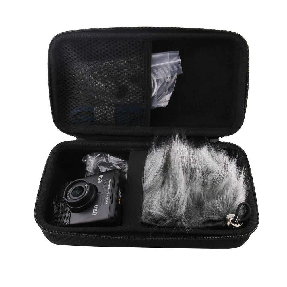 WERJIA Hard Case Fits Zoom Q2n-4K Handy Video Recorder,Charger, Mic Tripod Adapter and Accessories (big)