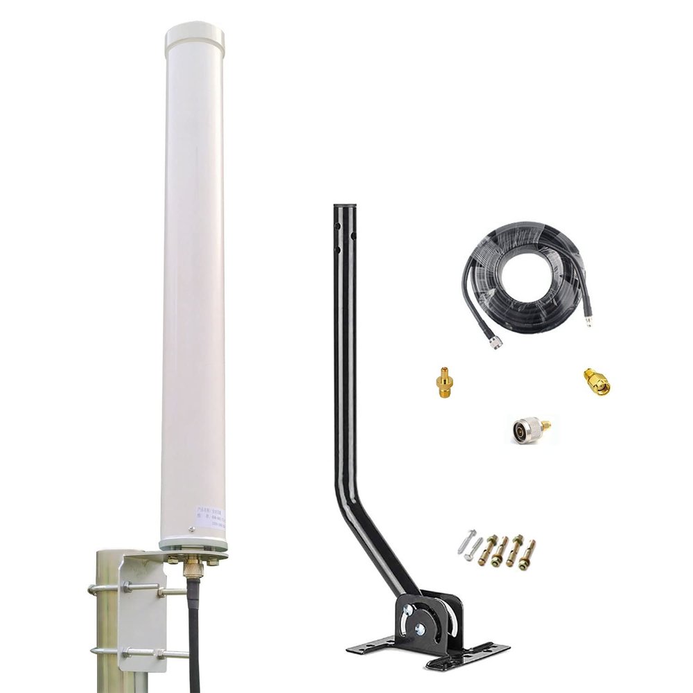 5G 4G LTE Antennas Outdoor WiFi Omni Directional Cellular Antenna (Full Kit) for 5G 4G LTE WiFi Hotspot Router Cell Phone Signal Boosters & All Carrier, Verizon AT&T Sprint T-Mobile