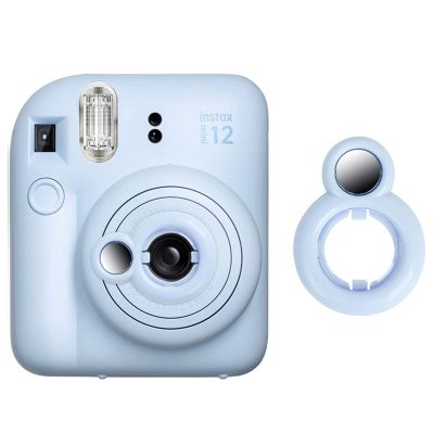 MUZIRI KINOKOO Close Up Lens Compatible for Fuji Instax Mini 12 Instant Camera with Self-Portrait Mirror - Fuji Mini 12 Selfie Lens Selfie Mirror - Blue