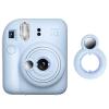 MUZIRI KINOKOO Close Up Lens Compatible for Fuji Instax Mini 12 Instant Camera with Self-Portrait Mirror - Fuji Mini 12 Selfie Lens Selfie Mirror - Blue view 1