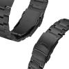 Compatible with Fitbit Versa 4Versa 3 Bands Women Men, Adjustable Stainless steel metal clips Bands Compatible with Fitbit Sense 2Sense 1 watch bands (versa3/sense, Black) view 3