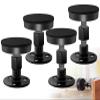 RAIHOMKIT 4 Pack Headboard Stoppers, Bed Stoppers for Headboard, Black view 1