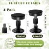RAIHOMKIT 4 Pack Headboard Stoppers, Bed Stoppers for Headboard, Black view 2