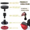 RAIHOMKIT 4 Pack Headboard Stoppers, Bed Stoppers for Headboard, Black view 3