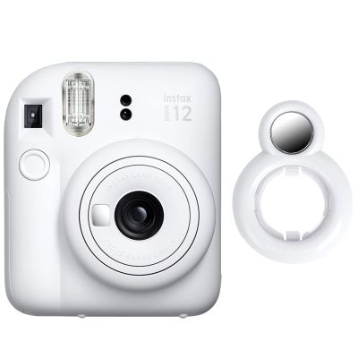MUZIRI KINOKOO Close Up Lens Compatible for Fuji Instax Mini 12 Instant Camera with Self-Portrait Mirror - Fuji Mini 12 Selfie Lens Selfie Mirror - Purple