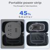 2 Pack Travel Power Strip with USB-C Potrs, NTONPOWER Portable Desktop Charging Station Short Extension Cord 15 inches for Office, Home, Hotels, Cruise Ship, Nightstand, White view 4