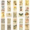 Vintage Plant Stickers 50Pcs Cute Vegetation Flower Stickers for Laptop Skateboard Water Bottle Notebook Cars Phone Luggage Guitar,Waterproof Retro Decal for Teens Giri view 3