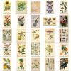 Vintage Plant Stickers 50Pcs Cute Vegetation Flower Stickers for Laptop Skateboard Water Bottle Notebook Cars Phone Luggage Guitar,Waterproof Retro Decal for Teens Giri view 4