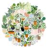 Green Plants 44 Pcs Cute Waterproof Potted Stickers for Water Bottle, Laptop, Skateboard, Scrapbook, Cars, Computer, Phone, Notebook, Guitar - Vinyl Trendy Aesthetic for Teens, Girls, Adult view 2