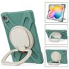 360 Rotation Case for Samsung Galaxy Tab S6 Lite 10.4" Sturdy Cover Rotate Ring Stand Shoulder Carrying Strap Hand Strap Rugged Children Adults Outdoor Case (DarkGreen) view 4