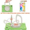 360 Rotation Case for Samsung Galaxy Tab S6 Lite 10.4" Sturdy Cover Rotate Ring Stand Shoulder Carrying Strap Hand Strap Rugged Children Adults Outdoor Case (LightGreen) view 3