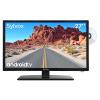 SYLVOX 27 Inch Smart TV 12/24 Volt TV 1080P FHD RV TV Android 11.0 Built-in Digital Video Disc Player with WiFi, Wireless Connection and Digital Noise Reduction Function view 1