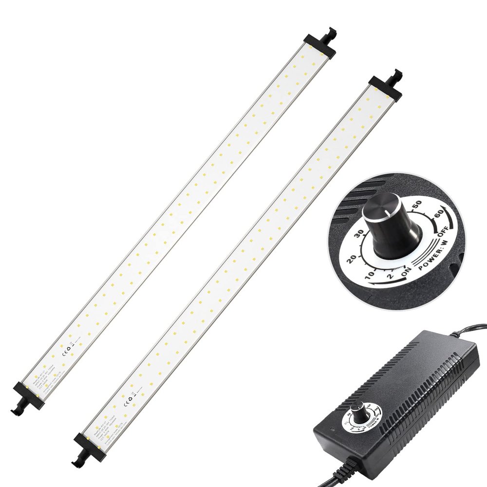 2 Light Panels for 32x32 Inch Photo Studio Light Box: 140 LED - LB12B 360 Rotating Dimming Light Bar Kit, Suitable for Takerers/HitTopss/Fasonic/ZKEEZM 32" Large Lightbox (2 Light Panels/1 Adapter)