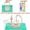 360 Rotation Case for Samsung Galaxy Tab S6 Lite 10.4" Sturdy Cover Rotate Ring Stand Shoulder Carrying Strap Hand Strap Rugged Children Adults Outdoor Case (MintGreen) view 3