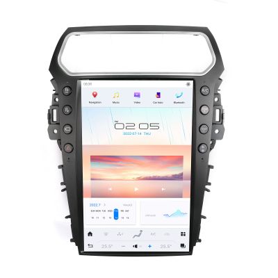 NAKEVICH 14.4 Inch Qualcomm Android 11 Car Radio for Ford Explorers 2011-2019 Stereo Replacement Tesla Style Dash IPS Touch Screen Android Auto GPS Navigation Head Unit Audio Multimedia Player