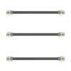 Ubramac 3Pack Phone Telephone Extension Cord 6 inch Cable Line with Standard RJ11 6P4C Plugs for Landline Phone and Fax (3, Black, 6 inch) view 1
