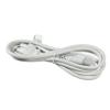 HQRP 6ft Heavy-Duty AC Cord, 10A, 18AWG IEC-C15 to NEMA 5-15P Mains Cable Power IEC-320-C15, White view 4