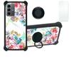 jioeuinly Case for Zte Axon 41 5g Case Compatible with Zte Axon 41 5g Phone Case Cover [with Tempered Glass Screen Protector][Hard PC + Soft Silicone][Ring Support] [Colorful Reflect Light] IMDH-MDH view 1